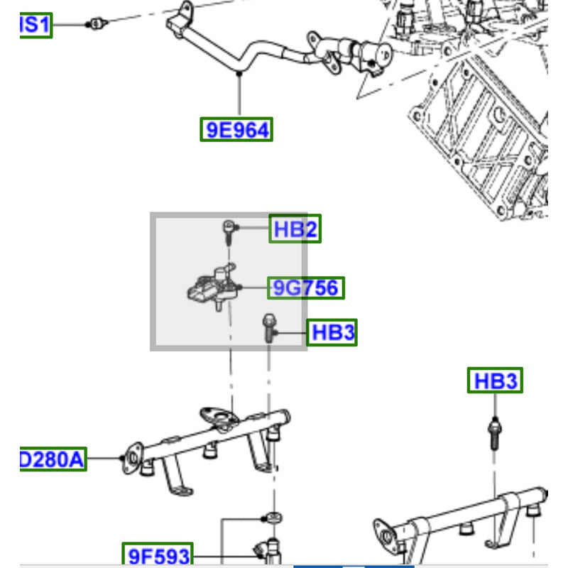 Sensor Presión Riel De Combustible Ford Explorer 2002-2011