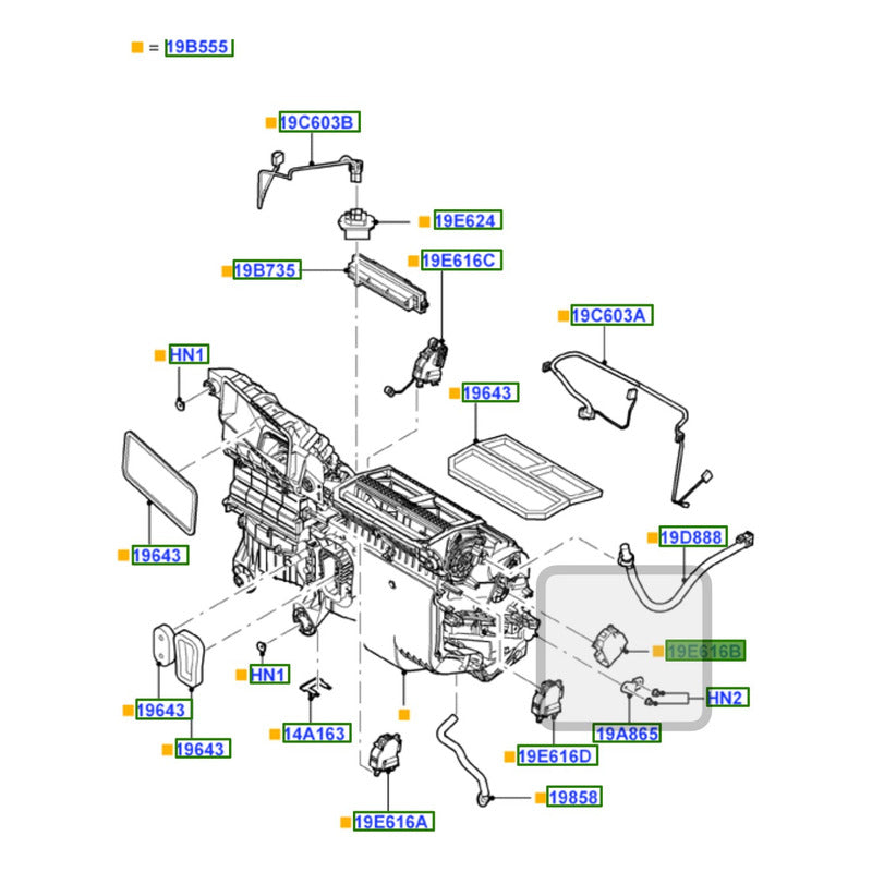 Motor Actuador Calefaccion Izq Ford Edge 2007-2015