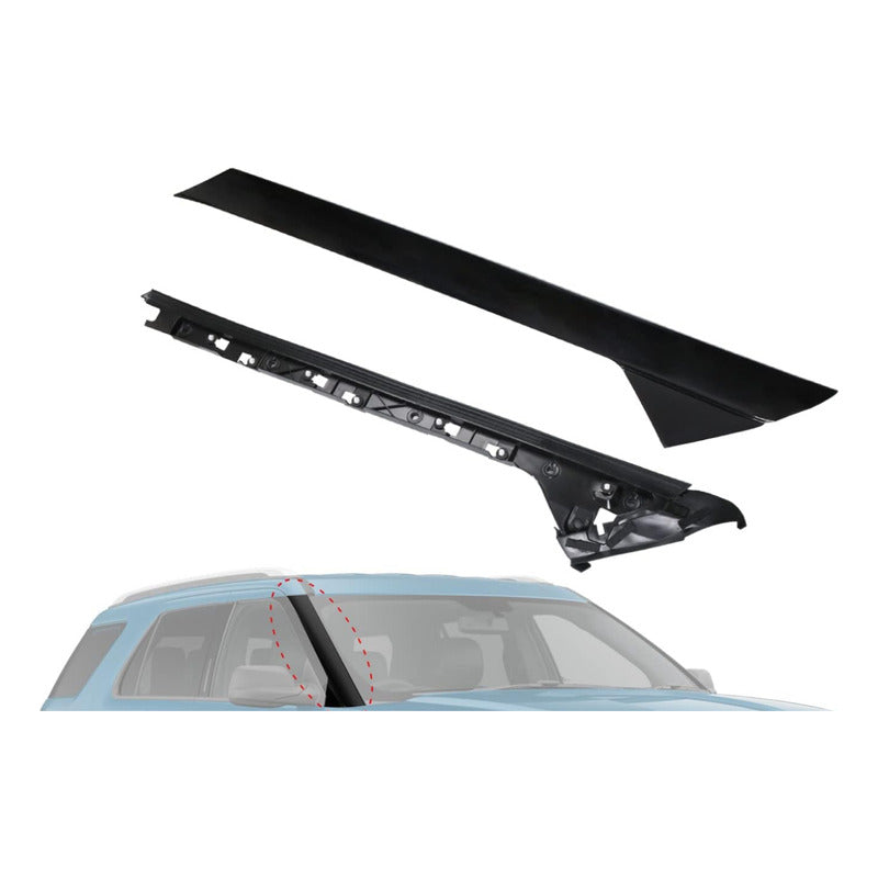 Moldura Y Soporte Der Mica Exterior Parabrisas Ford Explorer