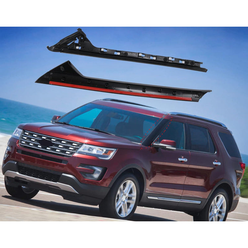 Moldura Y Soporte Izq Mica Exterior Parabrisas Ford Explorer