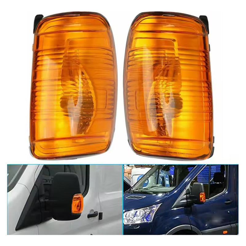 Par Luz Intermitente Espejo Retrovisor Ford Transit Naranja