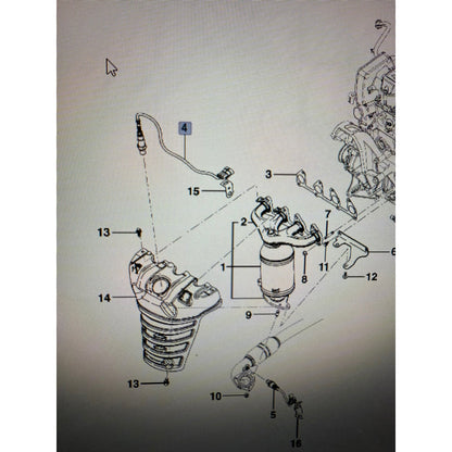 Sensor Oxigeno Delantero Chevrolet Prisma 2017-2020