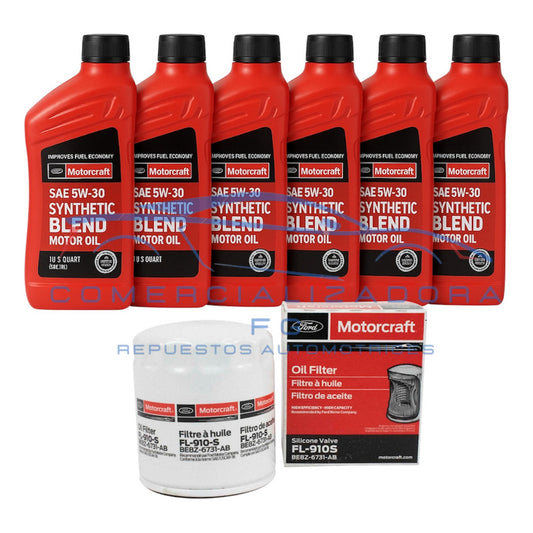 Kit Mantencion Motorcraft, Aceite Más Filtro De Aceite Ford Edge 2.0